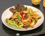 豚肉四川風炒め Sichuan-Style Stir-Fried Pork（チャイナカフェ＆レストラン膳坊 並木通り店）