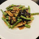 桜えび、インゲンとナス炒め 樱花虾炒芸豆茄子（菜福楼本八幡支店）