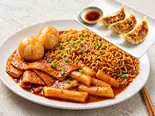 ラッポギと焼き餃子3個（ソウルサムギョプサル）