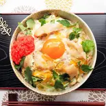 親子丼+明太子（京のだし香る『親子丼日和』 Oyakodon biyori）