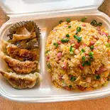 黄金卵チャーハン＆餃子セット（ごはんや なべちゃん）