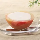 はんぶんピーチ Peach Sherbet(小尾羊 薬膳しゃぶしゃぶ 巣鴨店)