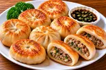焼きバンシュ(焼き餃子)（M ROAD Mongolian Restaurant）