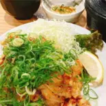 ねぎ塩唐揚げ定食(6個)【塩だれ】（【定食弁当】松竹亭 清水店）