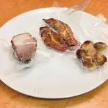 燻製3種盛(ベーコン、鶏ササミ、うずら玉子)（居酒屋たこっちさん）