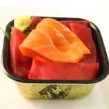 まぐろサーモン丼（海の彩り 丼丸 高田馬場店）