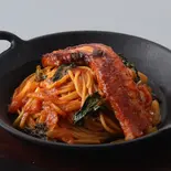 一枚”ベーコン”のナポリタン  1 Slice of Bacon with Napolitan（てっぱんのスパゲッティ ミーナ天神店）