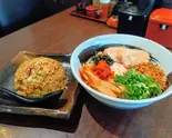 激辛油そば大盛り+チャーハンセット（麺匠 一号艇）