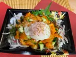 ホタテとタコの韓国風ユッケ（魚丼 福島店）