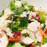 ブルグル(ひきわり小麦)とシーフードの地中海サラダ BULGUR AND SEAFOOD MEDITERRANEAN SALAD(SOLEIL)