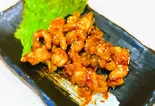牛シマ腸のてっちゃん特製みそだれ焼き(餃子工房ちびすけ 梅田総本店)