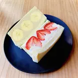 旬のいちごサンド&チョコバナナサンド(Morning Fellow神楽坂)