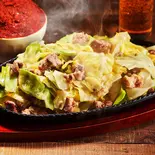 豚からし味噌 ダブル（博多名物！旨辛鉄板焼肉 中洲亭 なんば店）