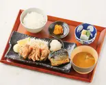 からさば定食(唐揚と焼さば)（大衆酒場 銀次 京橋北口駅前店）