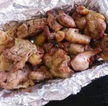ハラミの炭火焼き（地鶏食堂 長浜店）
