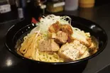 角切り肉しょうゆ油そば 並盛り Cubed Meat Soy Sauce Oil Soba (Medium)（油そば春日亭錦糸町店）