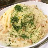 大盛りチーズカルボナーラ Extra richcheese Carbonara（【メガ盛り弁当！！】洋食店 エクストラバガンザ 大名店）