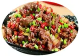 牛肉のオイスターソース鉄板焼き(铁板牛肉)（中華料理 玉仙楼 大塚店）