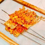 エノキの豆腐湯葉巻き(2本セット)（串門‐創作中国料理）