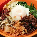 ドライチリパンミー(板麺)dry chili pan mee (soupless noodle )（マレーシア屋台料理 ちりばり 五反田本店）