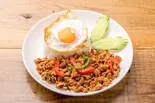 กระเพรา ガパオライス Spicy Minced Chicken & Holy Basil Stir-Fry on Rice(バンコックポニー食堂 岩本町店)
