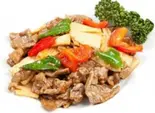 牛肉のオイスターソース炒め(蚝油牛肉)（香郷源）