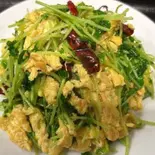 玉子と豆苗炒め（龍海閣）