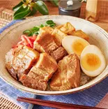 自家製豚角煮丼（絶品ラー油つけそば 侍空 堀切5丁目店）