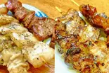 ジャンボ串3本盛り（串屋横丁門前仲町店新館もつ焼きセンター）