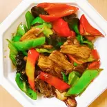 豚バラと辛ピーマンの炒め（中華料理 劉記）