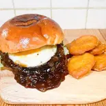 スパイシーチリバーガー ナゲットセット（中洲バーガー(中洲ホルモンセンター)）