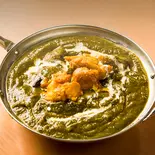 SAG CHICKEN CURRY ほうれん草チキンカレーセット（ナマステ朝霞アジアン ダイニング ＆ バー）