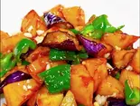 じゃが芋、なす、ピーマン炒め(本格中華料理 縁)