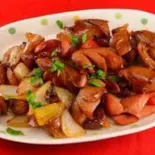 ソーセージ炒め/Sauteed Sausage(【スパイス王国インドで長年修行したシェフのこだわり料理】Himalayan Spice and Masala Mart)
