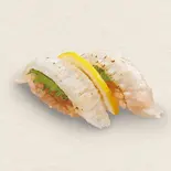 えんがわ炙り塩レモン（回転寿司みさき イセザキモール店）