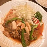 豚・イカ・ピーマンうま辛炒めPorkSquidGreenpepper Delicious Spicy Stir-fry（キッチン55）