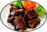 スペアリブの黒酢餡かけ(王府家宴)