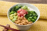 【食物繊維たっぷり】まぐろと健康野菜のねば丼 Maguro & Vegetable Neba-Don(玄米&腸活 健康ごはん お玄さんのねばとろ丼 六本木店)