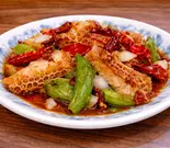 牛もつ四川風炒め（大衆菜館）