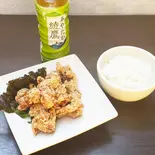 からーげ5個 + ライス + お茶セット(タカカラあきば店)