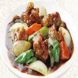 黒酢酢豚 黑醋咕咾肉（台湾料理 金彩）