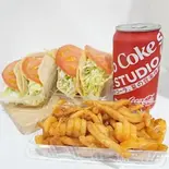 タコス 4P+カーリーフライ+ドリンク350ml（JUMBO TACOS）