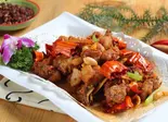 農家風の鶏肉炒め(農家小炒鶏)（龍香居）