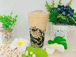 台湾仙草烏龍ミルクティー Taiwan asian grass jelly oolong milk tea 仙草乌龙奶茶(悦茶 JOYTEA 湊川店)