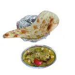 チキンレッグレザラナンセット (Chicken Leg Rezala Nan Set)（INDIAN HALAL RESTAURANT NEW MAHARAJA）