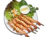 焼き海老(辛子塩入り)Tôm nướng muối ớt（VIETNAM SKY RESTAURANT）