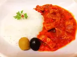 ラフテートマトカレー（沖縄食材ダイニング キリバール）