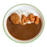 かぼちゃコロッケ・唐揚げカレー（カレー専門店ターバン）