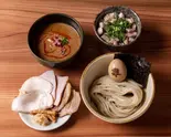 特撰つけ麺(赤)+ネギ肉飯セット(麺屋周郷 別邸 雅)