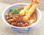 牛肉海老天うどん（うどんウエスト吉塚駅前店）